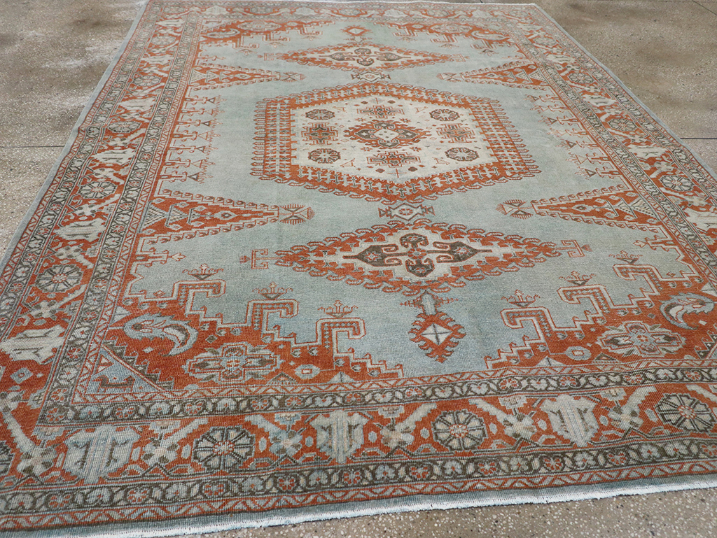 Vintage Persian Veece Accent Carpet, No.32774 - Gsblank