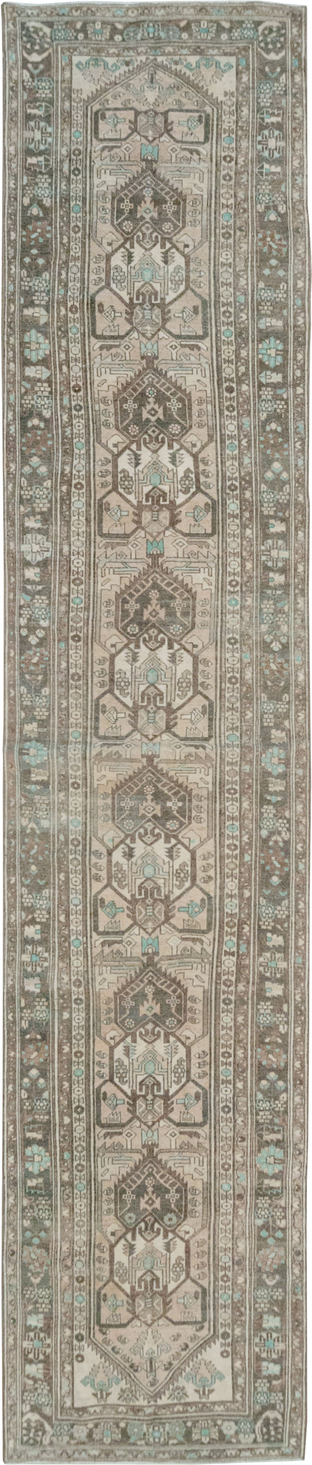 Vintage Persian Malayer Long Runner, No.32776 - Gsblank
