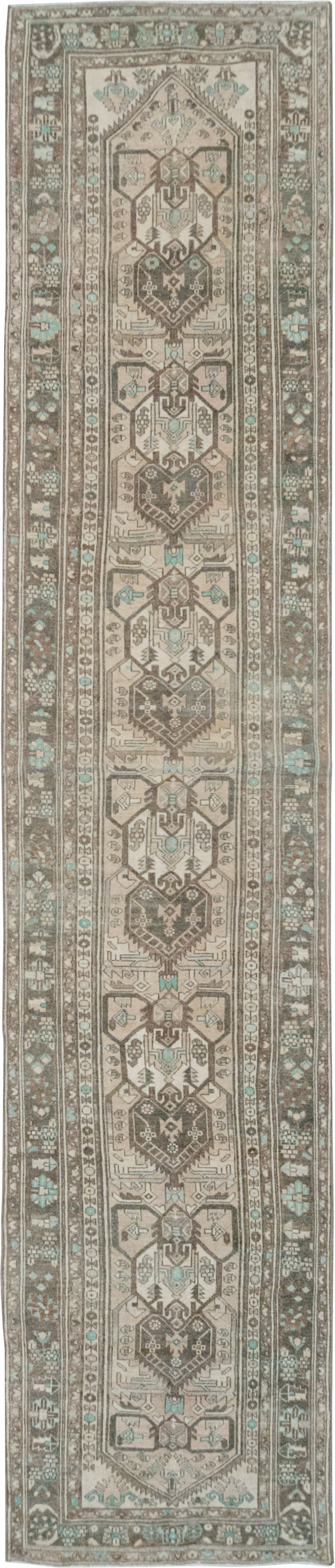 Vintage Persian Malayer Long Runner, No.32776 - Gsblank