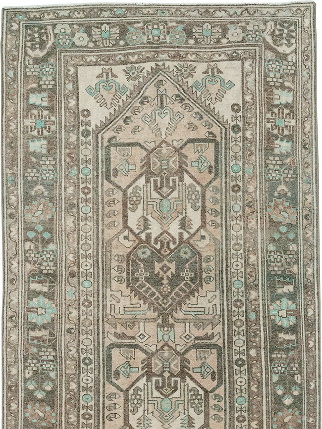 Vintage Persian Malayer Long Runner, No.32776 - Gsblank