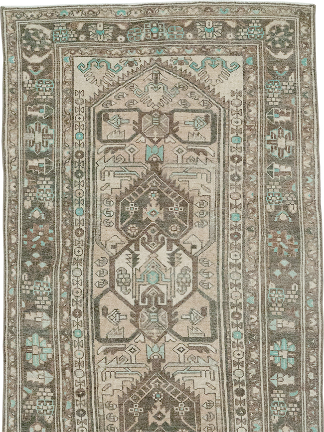 Vintage Persian Malayer Long Runner, No.32776 - Gsblank