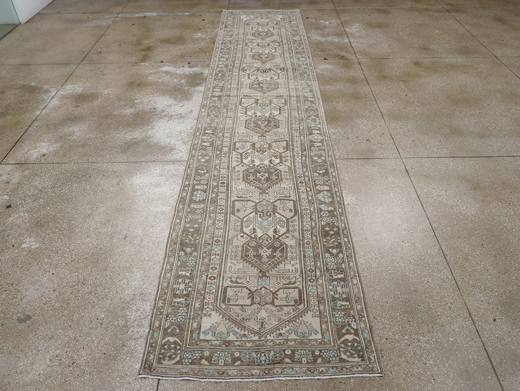 Vintage Persian Malayer Long Runner, No.32776 - Gsblank