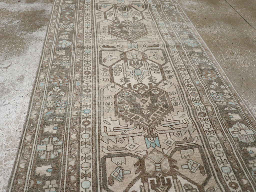 Vintage Persian Malayer Long Runner, No.32776 - Gsblank