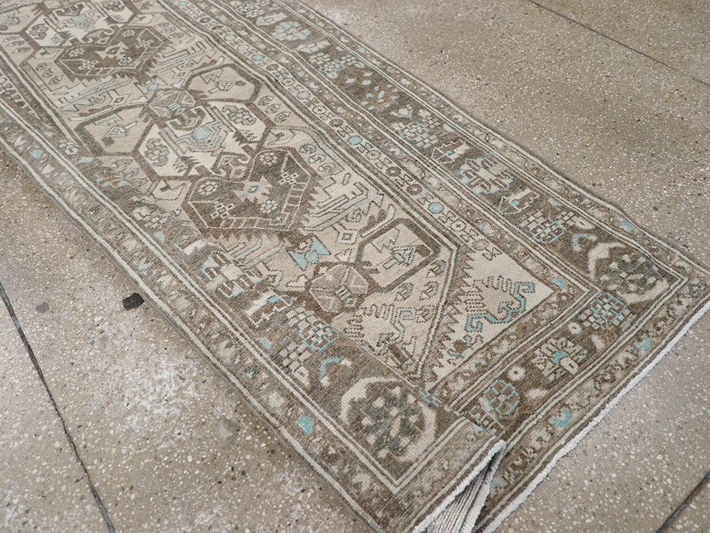 Vintage Persian Malayer Long Runner, No.32776 - Gsblank
