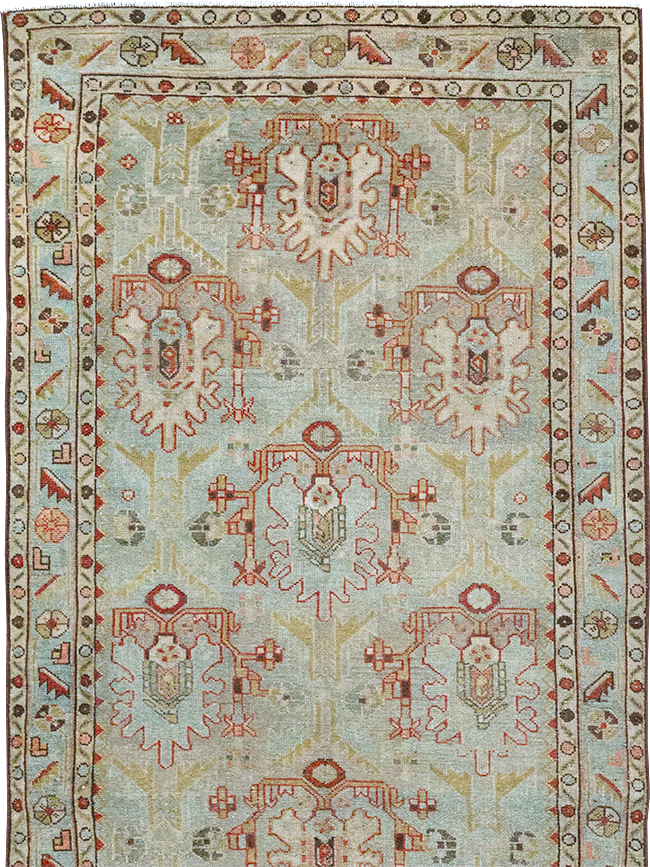 Vintage Persian Malayer Long Runner, No.32779 - Gsblank