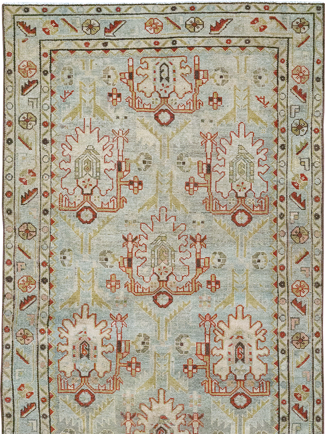 Vintage Persian Malayer Long Runner, No.32779 - Gsblank