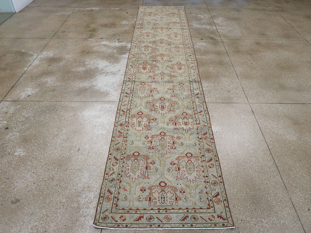Vintage Persian Malayer Long Runner, No.32779 - Gsblank