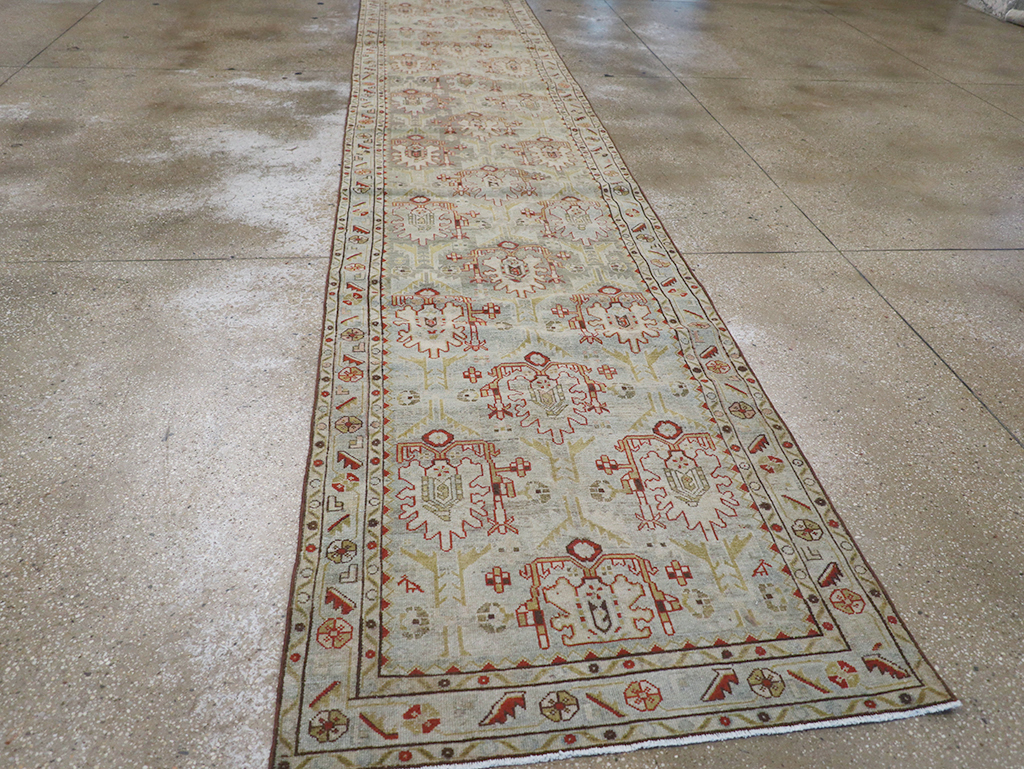 Vintage Persian Malayer Long Runner, No.32779 - Gsblank