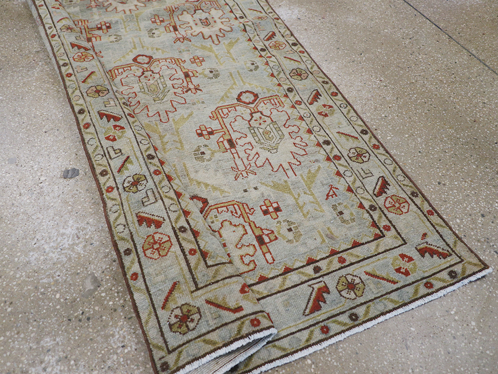 Vintage Persian Malayer Long Runner, No.32779 - Gsblank