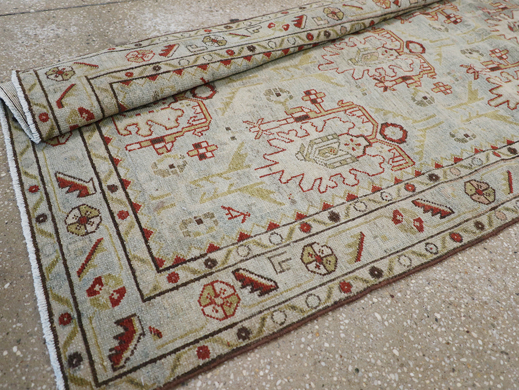 Vintage Persian Malayer Long Runner, No.32779 - Gsblank