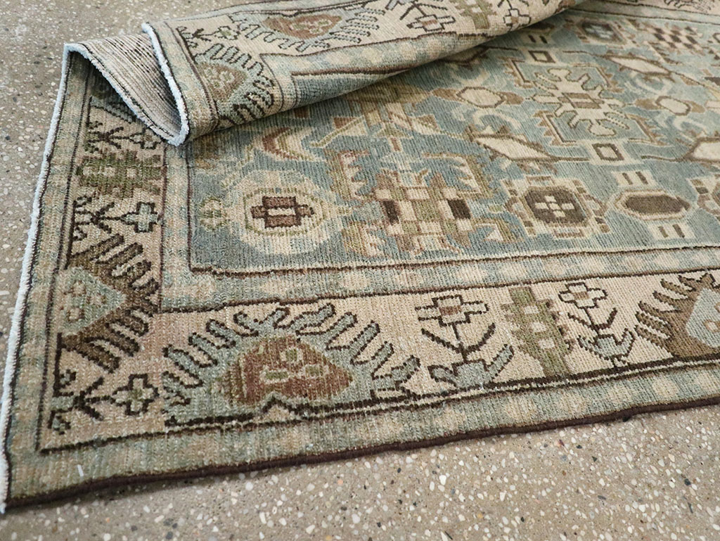 Vintage Persian Malayer Throw Rug, No.32789 - Gsblank