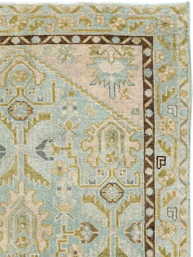 Vintage Persian Malayer Throw Rug, No.32791 - Gsblank