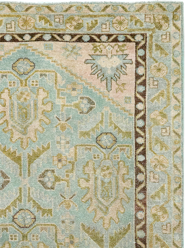 Vintage Persian Malayer Throw Rug, No.32791 - Gsblank