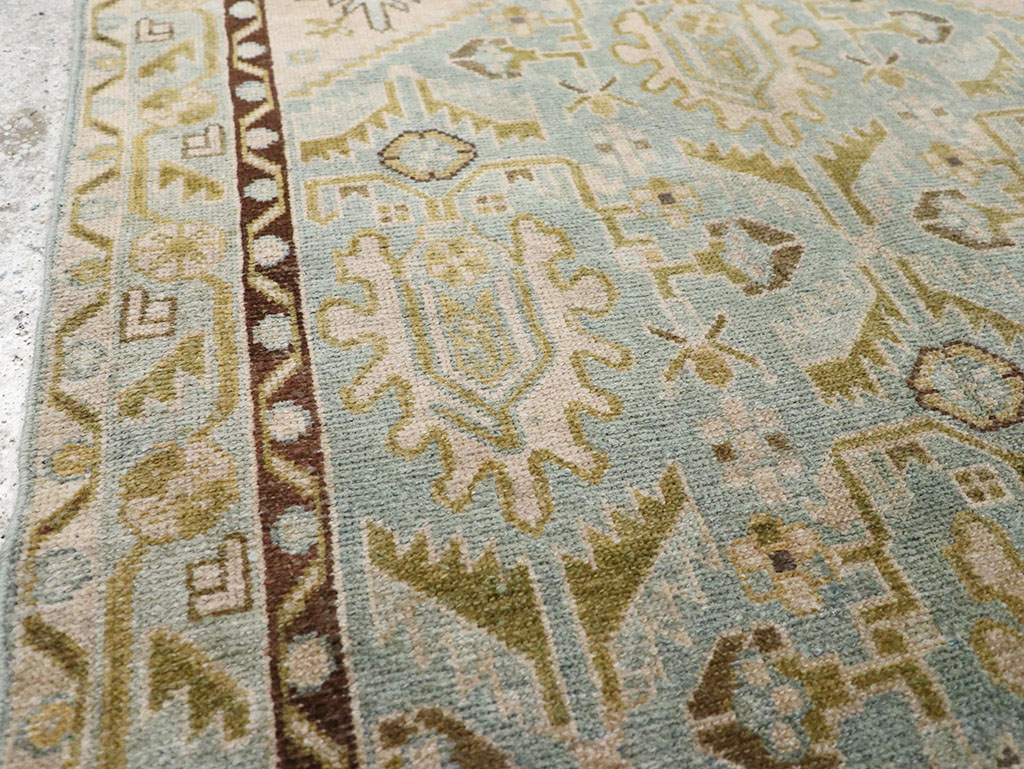 Vintage Persian Malayer Throw Rug, No.32791 - Gsblank