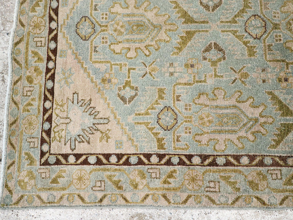 Vintage Persian Malayer Throw Rug, No.32791 - Gsblank