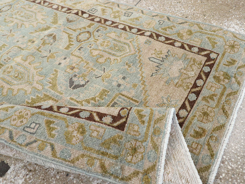 Vintage Persian Malayer Throw Rug, No.32791 - Gsblank