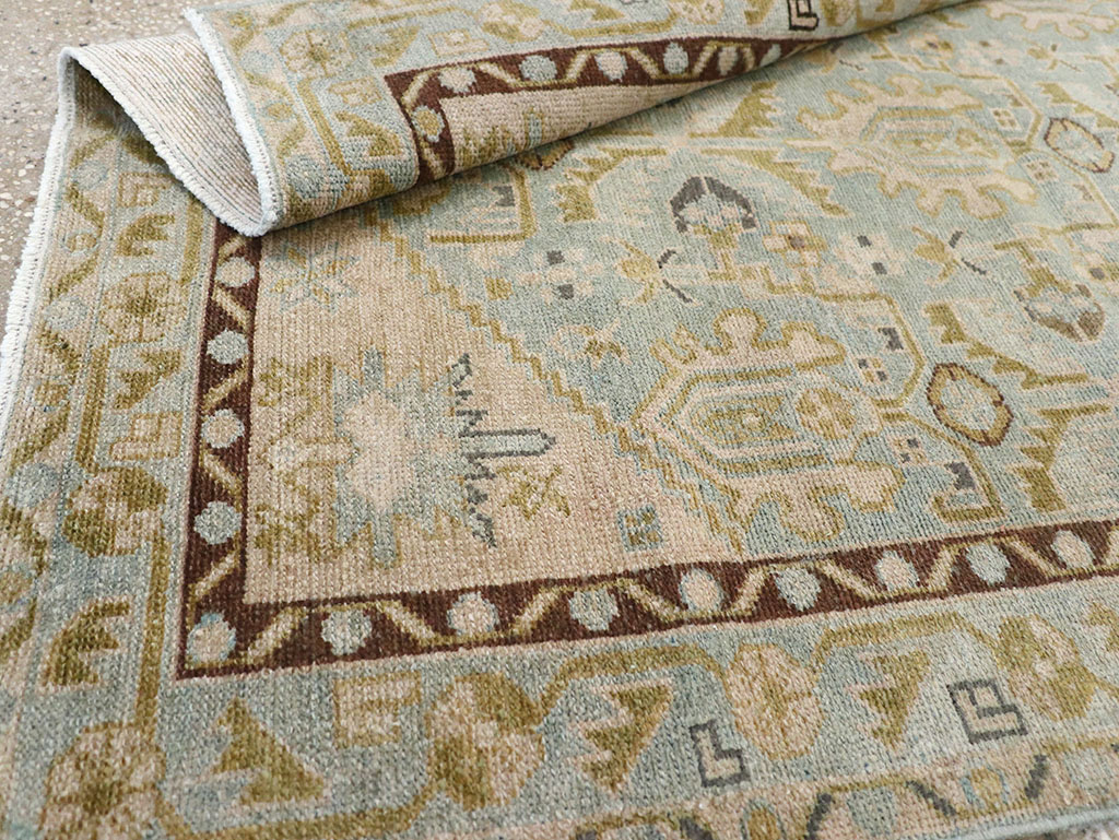 Vintage Persian Malayer Throw Rug, No.32791 - Gsblank