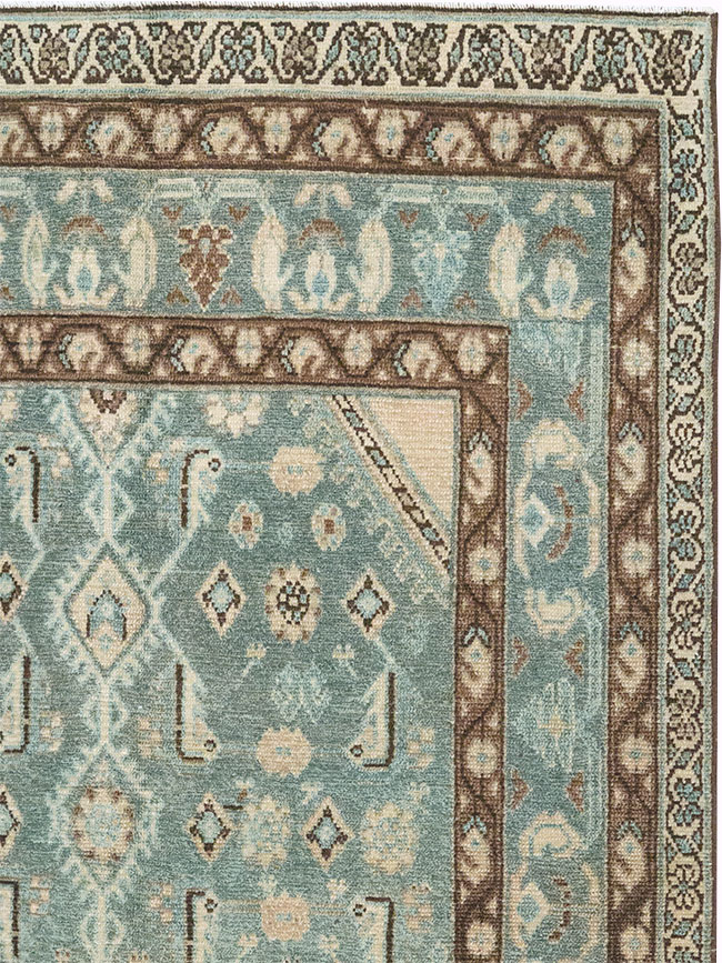 Vintage Persian Malayer Throw Rug, No.32792 - Gsblank