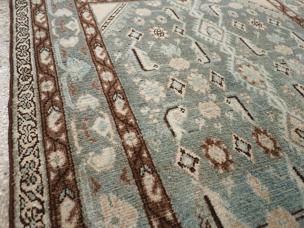 Vintage Persian Malayer Throw Rug, No.32792 - Gsblank