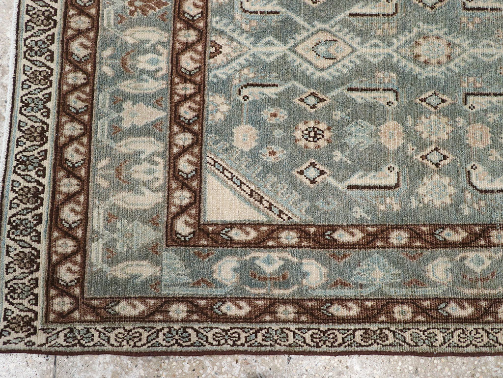 Vintage Persian Malayer Throw Rug, No.32792 - Gsblank