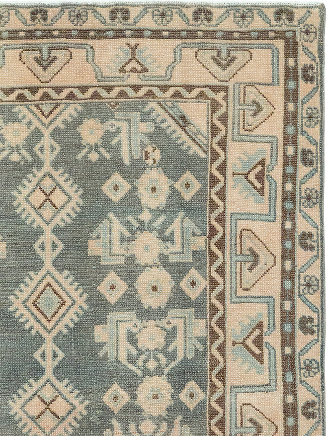 Vintage Persian Malayer Throw Rug, No.32793 - Gsblank