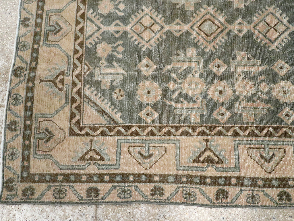 Vintage Persian Malayer Throw Rug, No.32793 - Gsblank