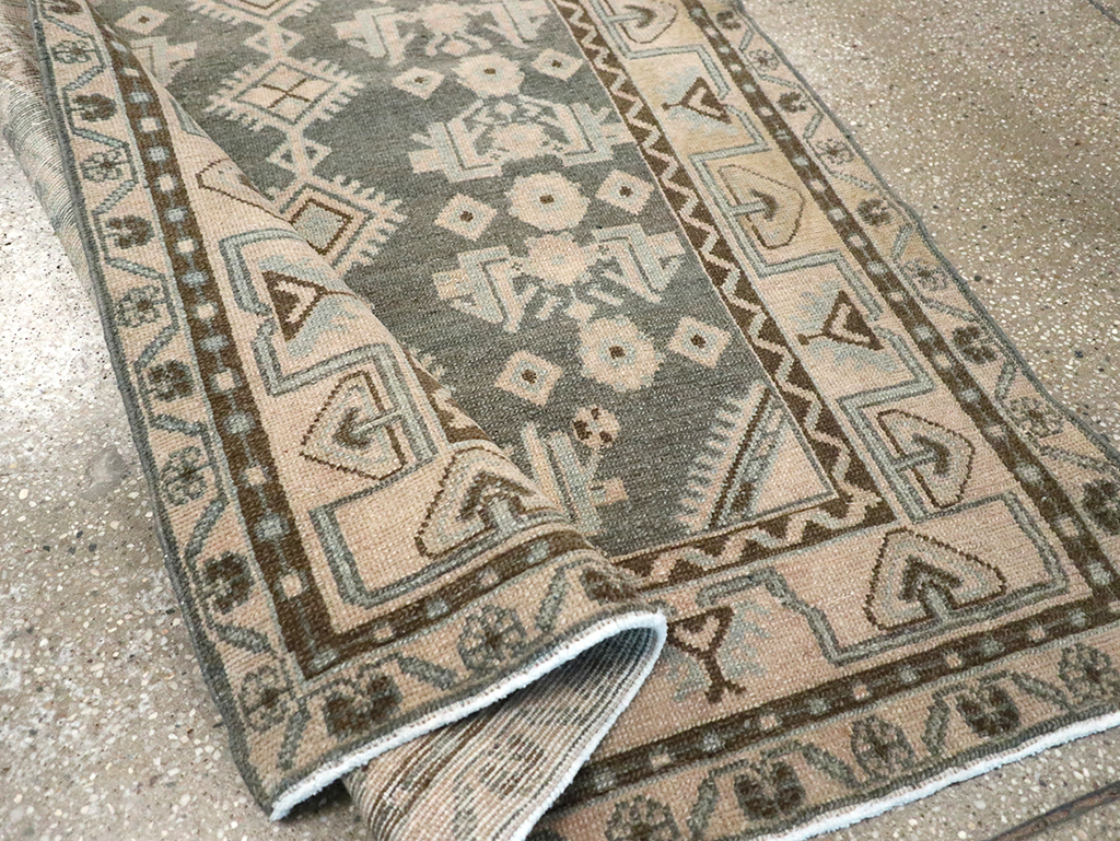 Vintage Persian Malayer Throw Rug, No.32793 - Gsblank