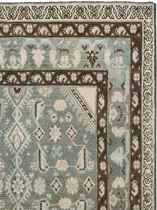 Vintage Persian Malayer Throw Rug, No.32794 - Gsblank