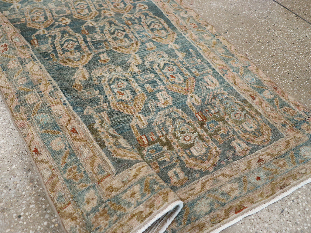 Vintage Persian Malayer Throw Rug, No.32796 - Gsblank