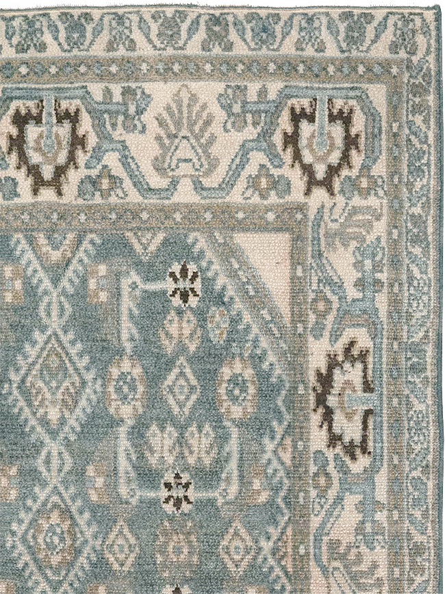 Vintage Persian Malayer Throw Rug, No.32797 - Gsblank