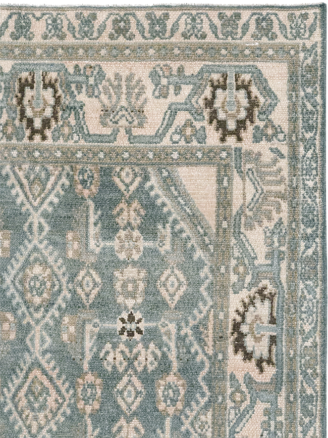 Vintage Persian Malayer Throw Rug, No.32797 - Gsblank