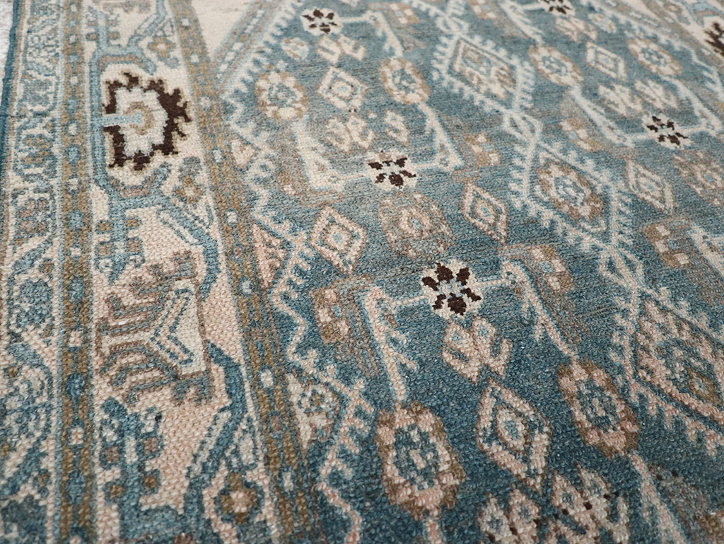 Vintage Persian Malayer Throw Rug, No.32797 - Gsblank