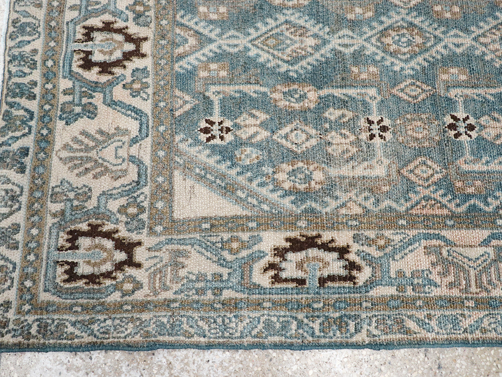 Vintage Persian Malayer Throw Rug, No.32797 - Gsblank