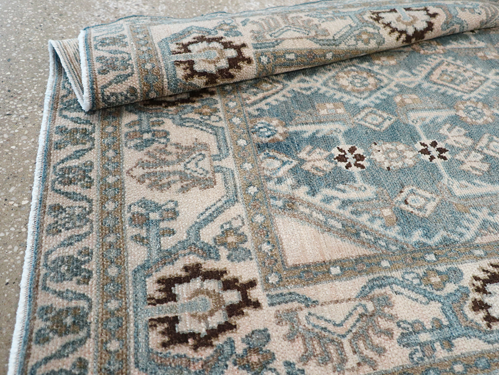 Vintage Persian Malayer Throw Rug, No.32797 - Gsblank