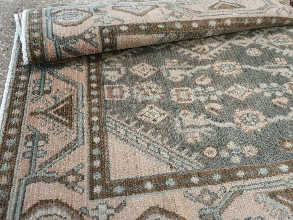 Vintage Persian Malayer Throw Rug, No.32798 - Gsblank