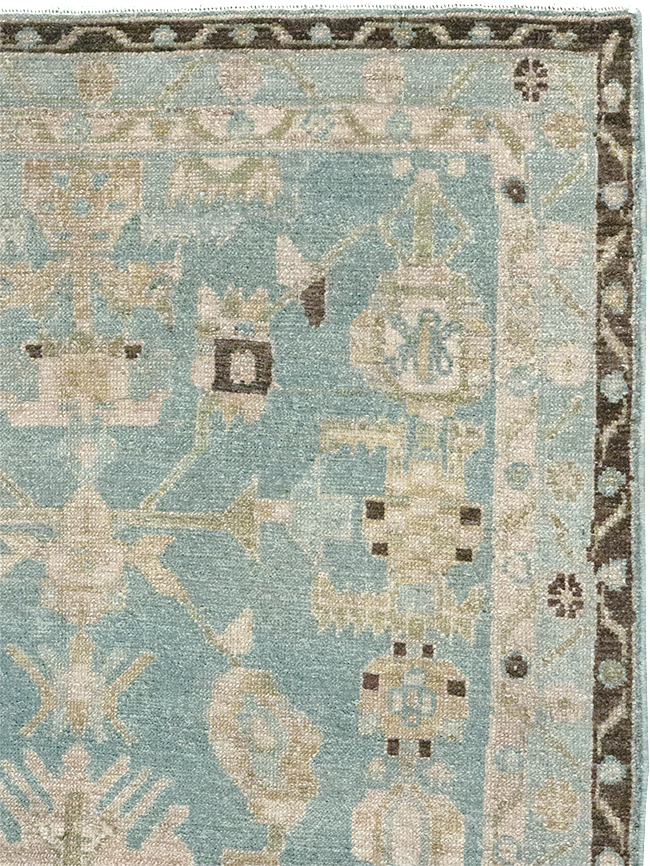 Vintage Persian Malayer Throw Rug, No.32799 - Gsblank