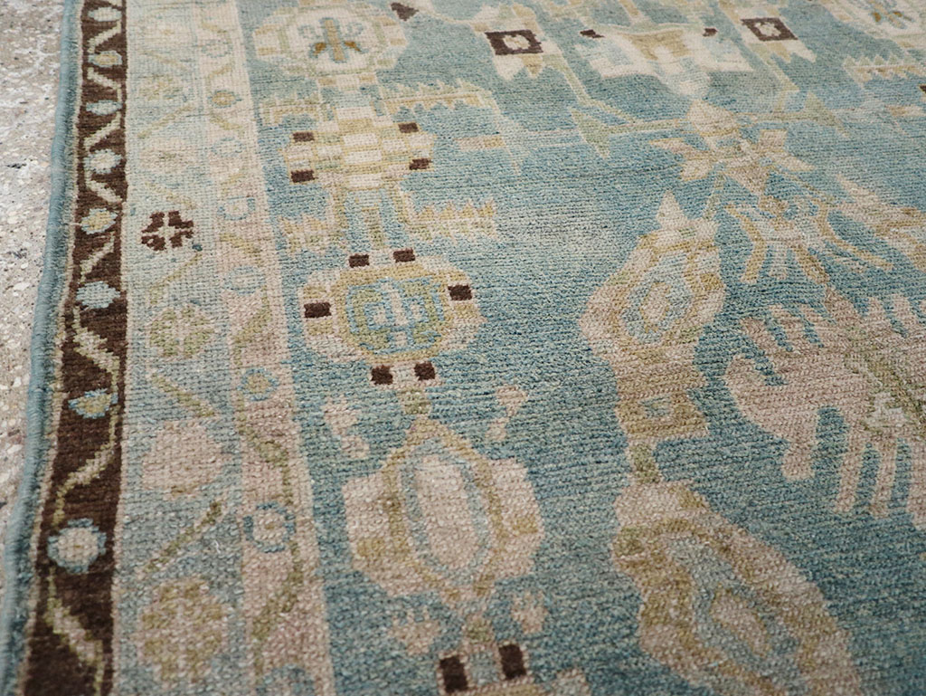 Vintage Persian Malayer Throw Rug, No.32799 - Gsblank