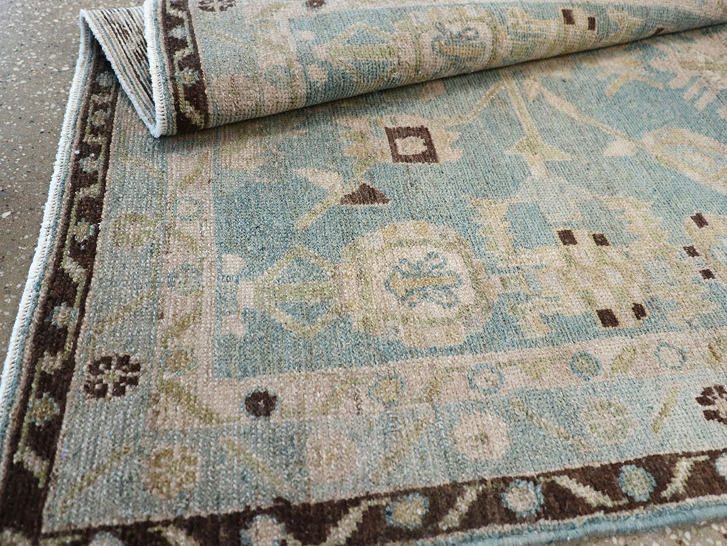 Vintage Persian Malayer Throw Rug, No.32799 - Gsblank