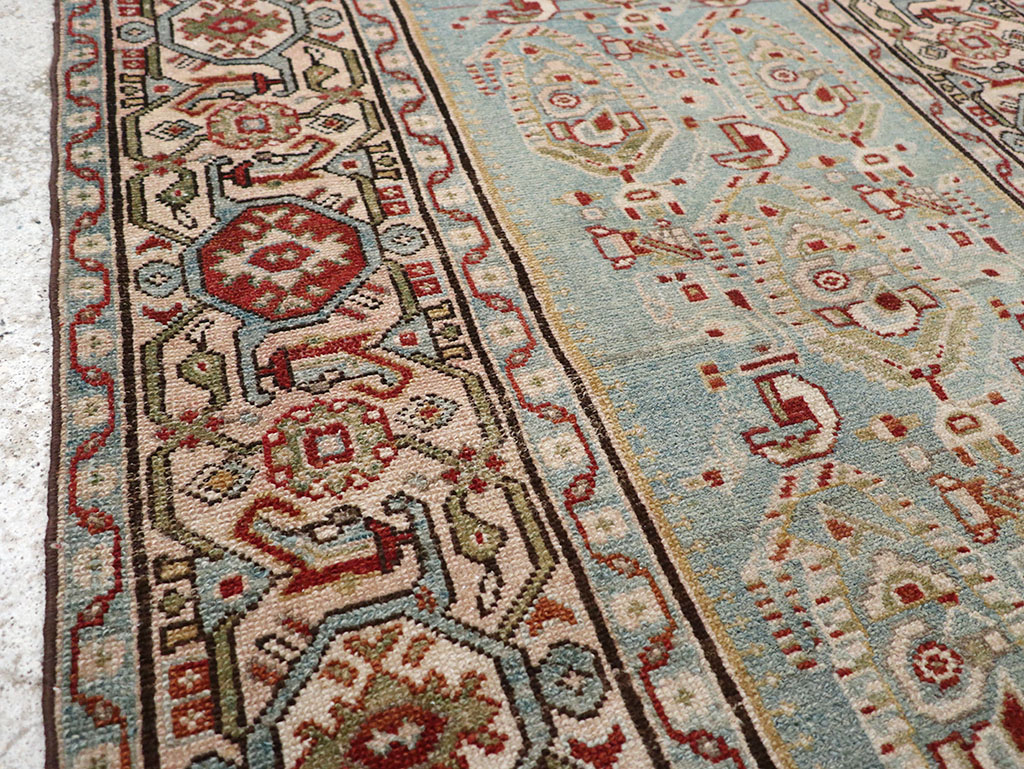 Vintage Persian Malayer Throw Rug, No.32800 - Gsblank