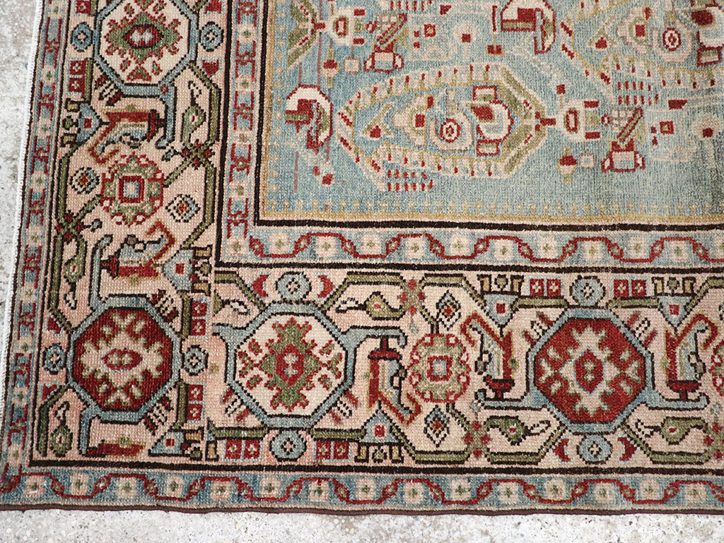 Vintage Persian Malayer Throw Rug, No.32800 - Gsblank
