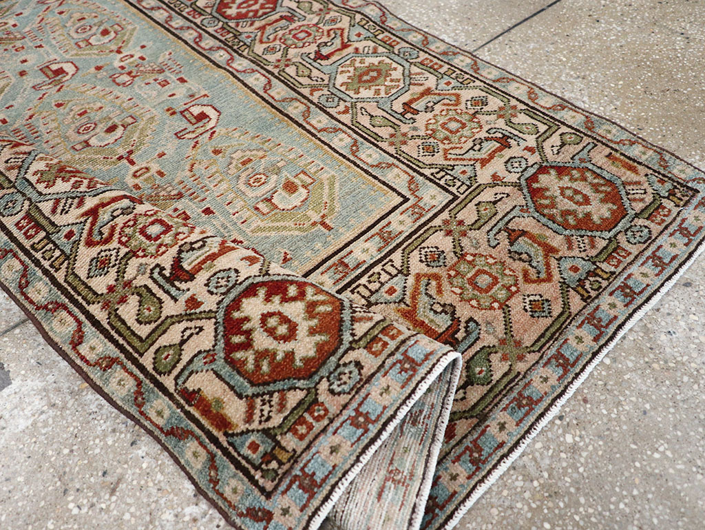 Vintage Persian Malayer Throw Rug, No.32800 - Gsblank