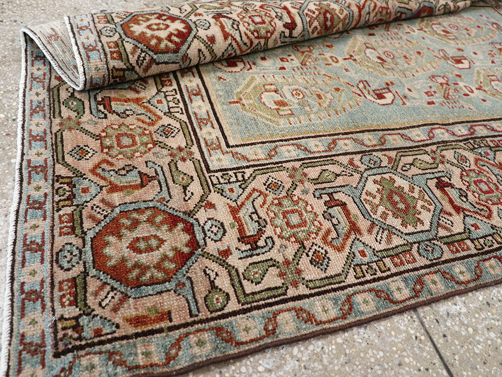 Vintage Persian Malayer Throw Rug, No.32800 - Gsblank