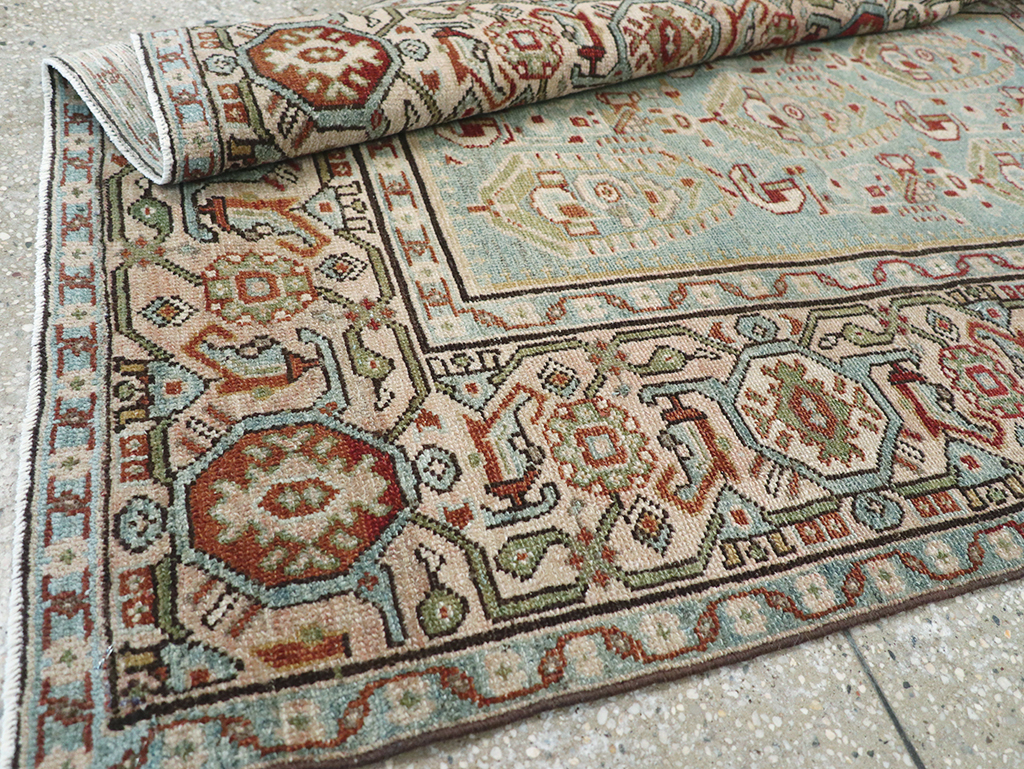 Vintage Persian Malayer Throw Rug, No.32800 - Gsblank