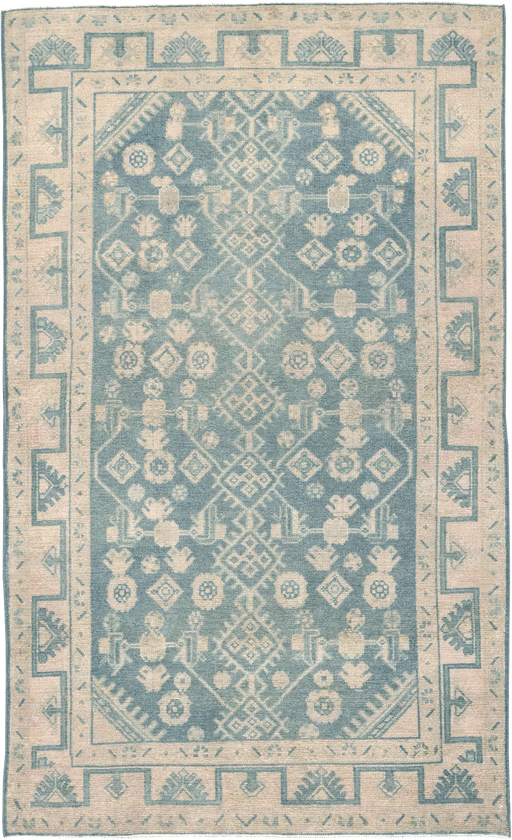 Vintage Persian Malayer Throw Rug, No.32801 - Gsblank