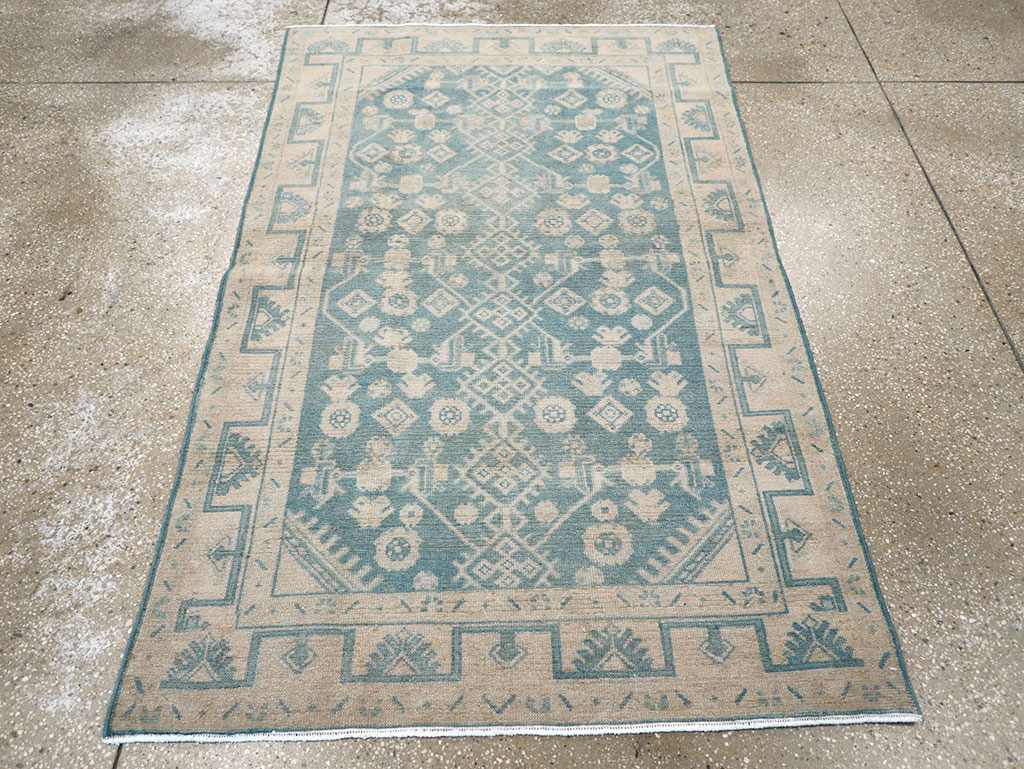 Vintage Persian Malayer Throw Rug, No.32801 - Gsblank