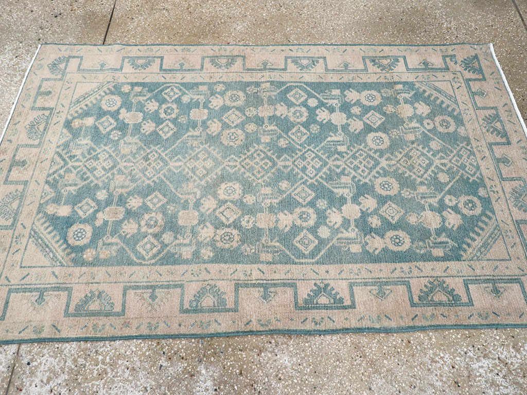 Vintage Persian Malayer Throw Rug, No.32801 - Gsblank