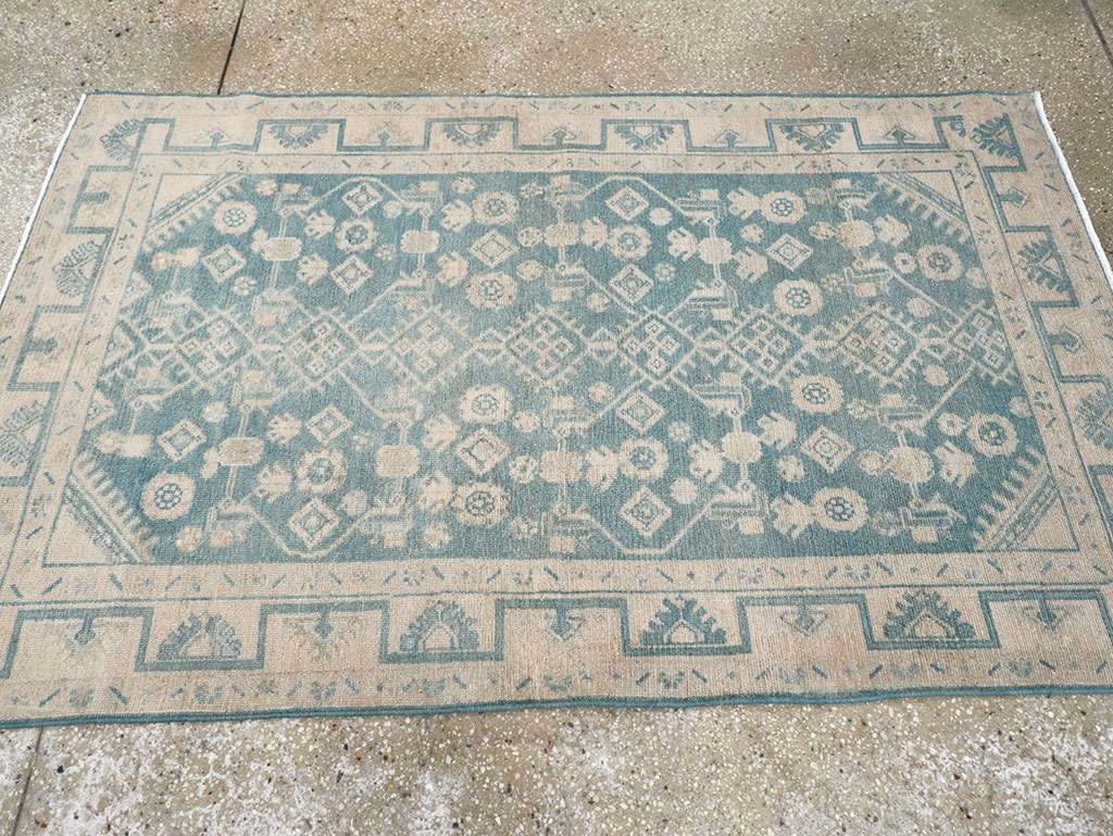 Vintage Persian Malayer Throw Rug, No.32801 - Gsblank