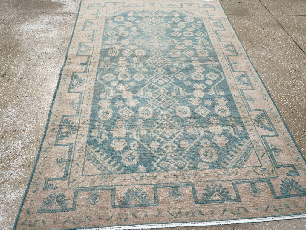 Vintage Persian Malayer Throw Rug, No.32801 - Gsblank