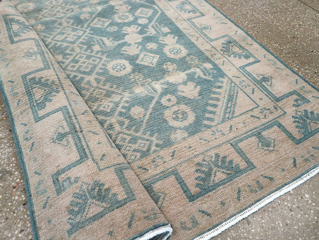 Vintage Persian Malayer Throw Rug, No.32801 - Gsblank