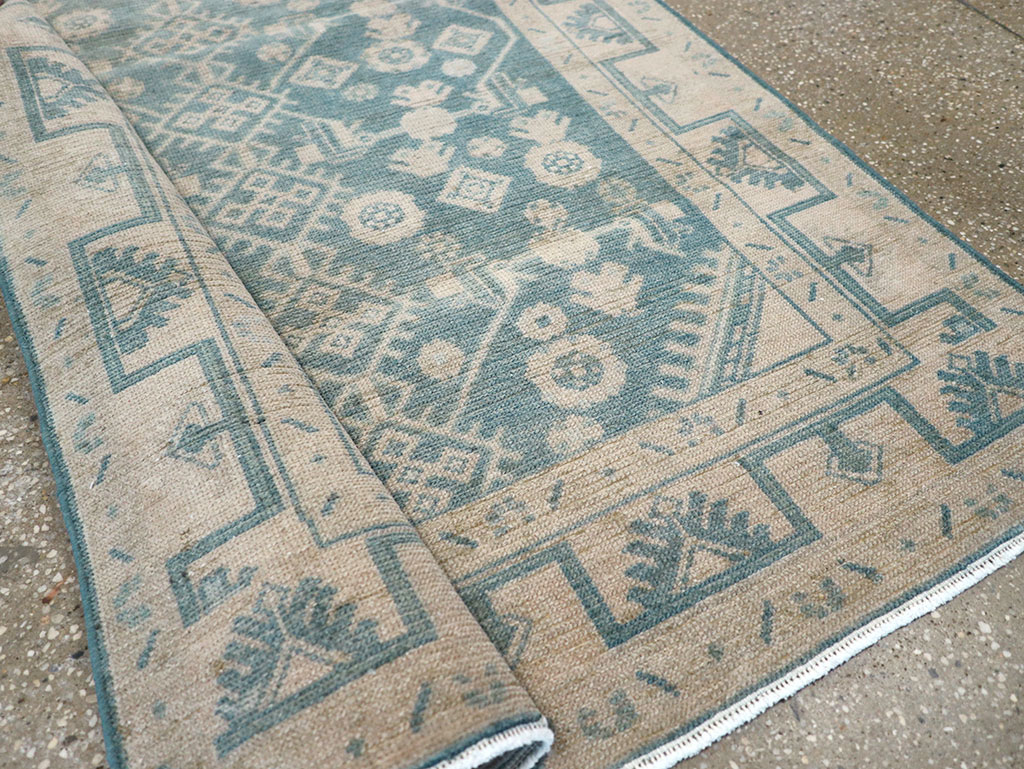 Vintage Persian Malayer Throw Rug, No.32801 - Gsblank